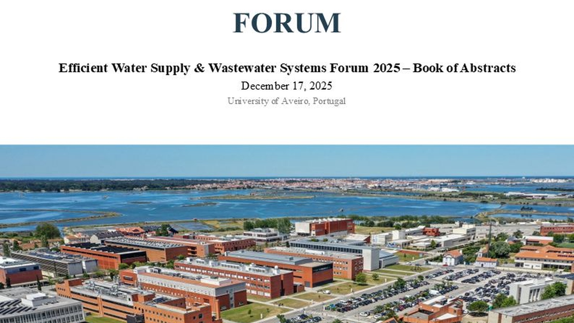 Efficient Water Supply & Wastewater Systems Forum