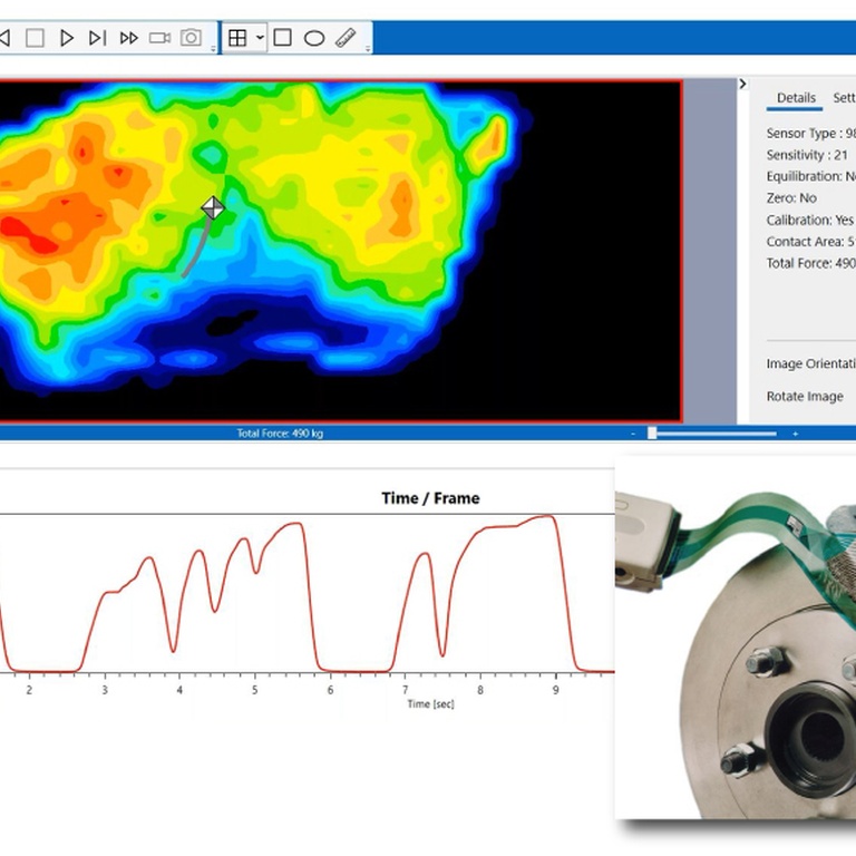 Sistema de medição de pressão e força – I-Scan System